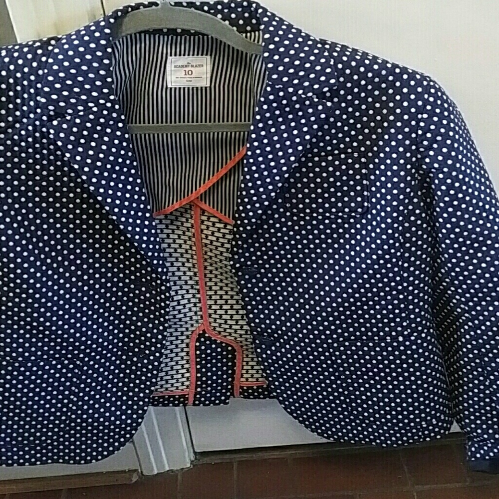 Polka dot blazer!
